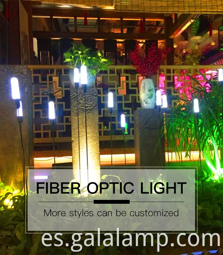 Luz de fibra óptica Diseño creativo decoración de vacaciones LED de jardín LED